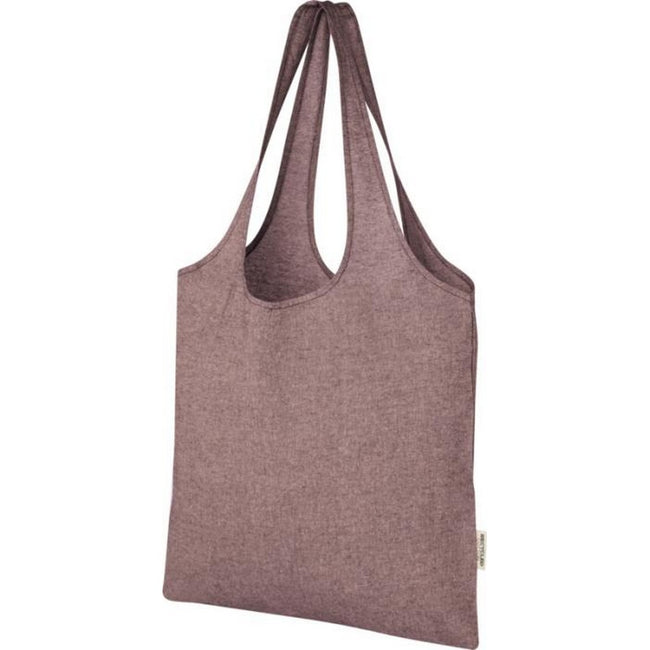 Maroon - Side - Bullet Pheebs Heather Tote Bag