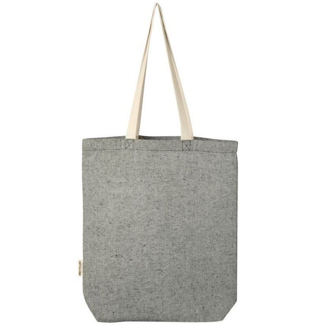 Black Heather - Back - Bullet Pheebs Heather Front Pocket Tote Bag