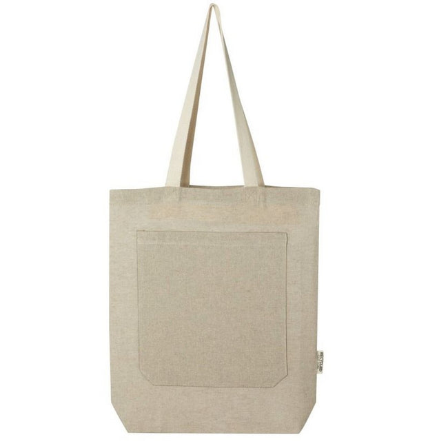 Natural Heather - Front - Bullet Pheebs Heather Front Pocket Tote Bag
