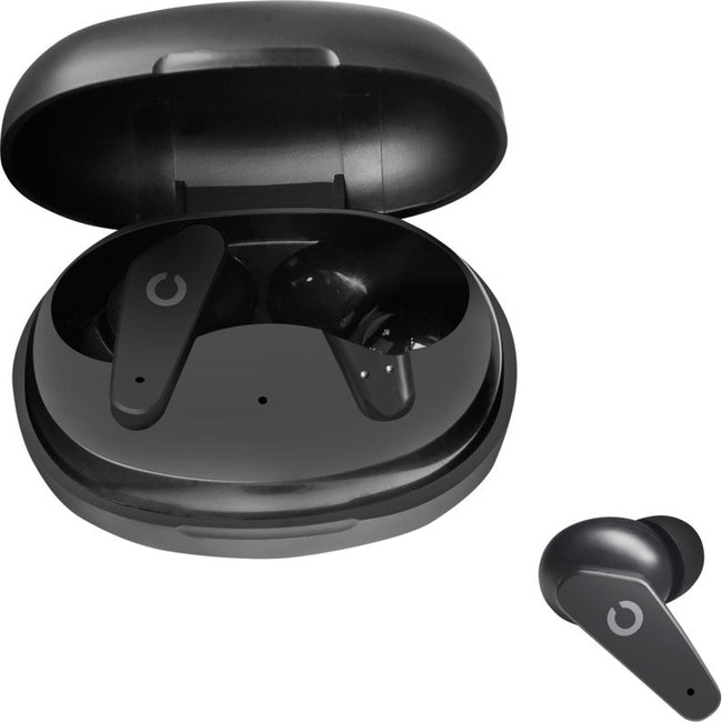 Solid Black - Close up - Prixton TWS161S Wireless Earbuds