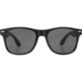 Solid Black - Back - Sun Ray Recycled Plastic Sunglasses