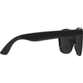 Solid Black - Side - Sun Ray Recycled Plastic Sunglasses