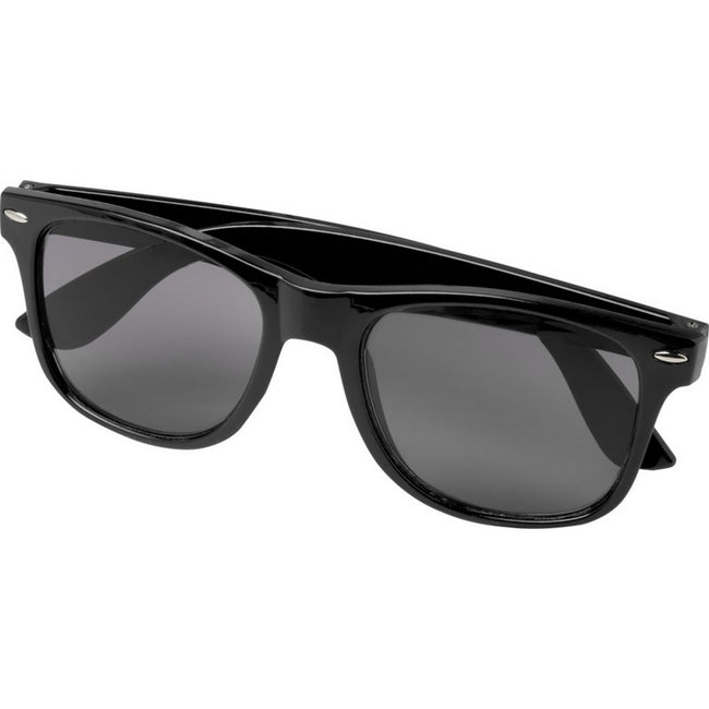 Solid Black - Pack Shot - Sun Ray Recycled Plastic Sunglasses