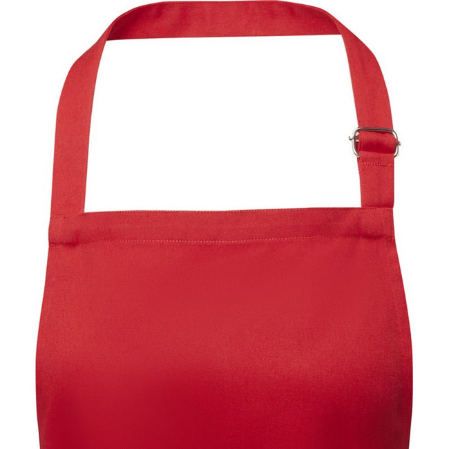 Red - Back - Unisex Adult Andrea Adjustable Neck Strap Apron