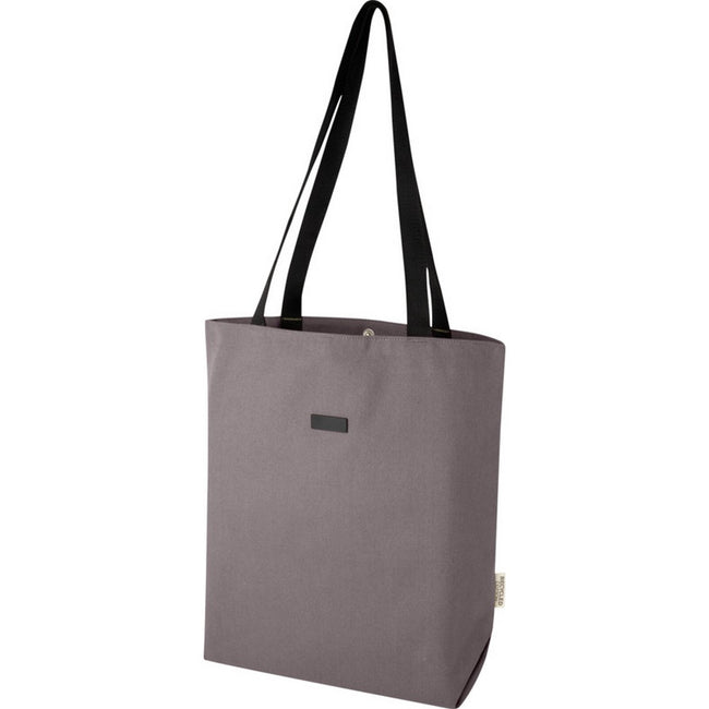 Gray - Side - Joey Canvas Recycled 14L Tote Bag