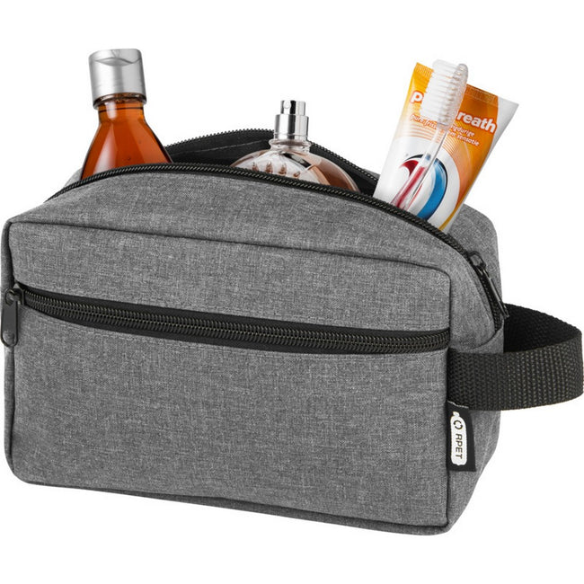 Heather Grey - Lifestyle - Ross Recycled Polyester 50floz Toiletry Bag
