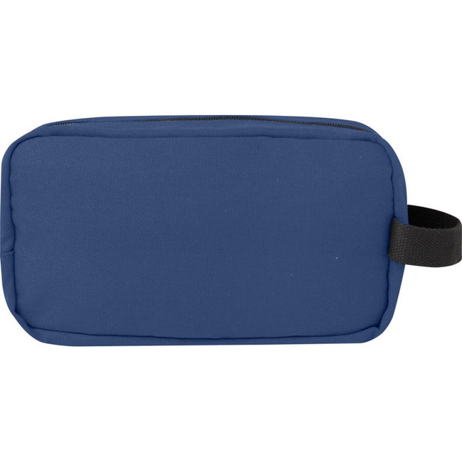 Navy - Back - Joey Canvas Recycled 0.9gal Toiletry Bag