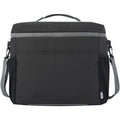 Solid Black - Front - Aqua Water Resistant Recycled 4.8gallon Cooler Bag