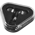 Solid Black-White - Front - Bullet Rebel Earbuds