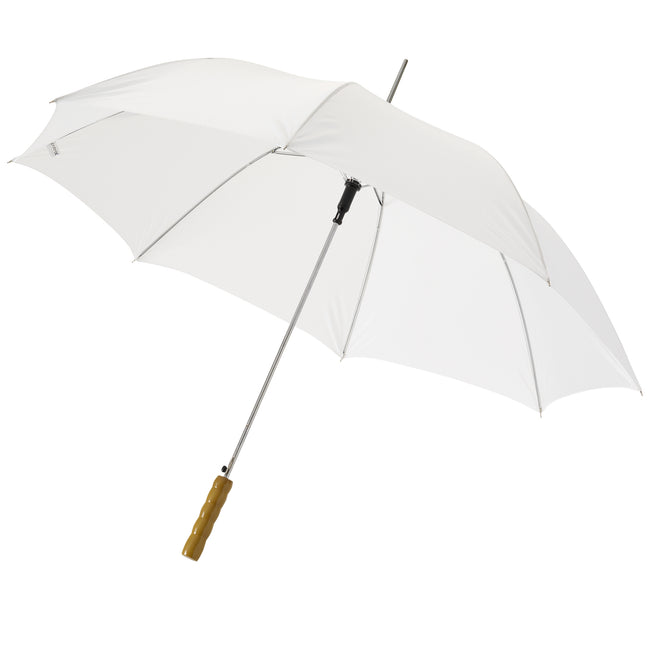 White - Front - Bullet 23in Lisa Automatic Umbrella