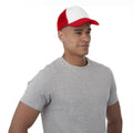 Red,White - Back - Bullet Trucker 5 Panel Cap