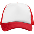 Red,White - Side - Bullet Trucker 5 Panel Cap