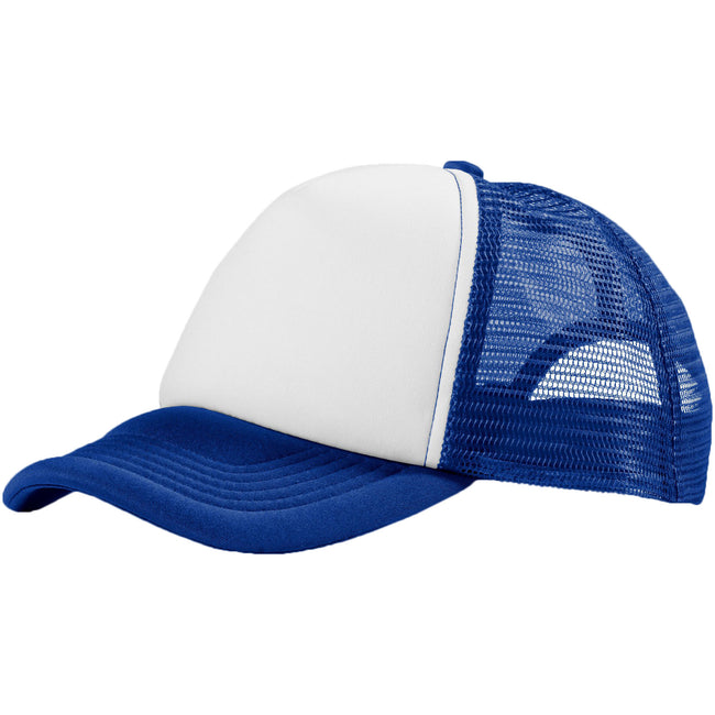 Royal Blue,White - Front - Bullet Trucker 5 Panel Cap