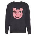 Charcoal - Front - Piggy Boys Face Sweatshirt