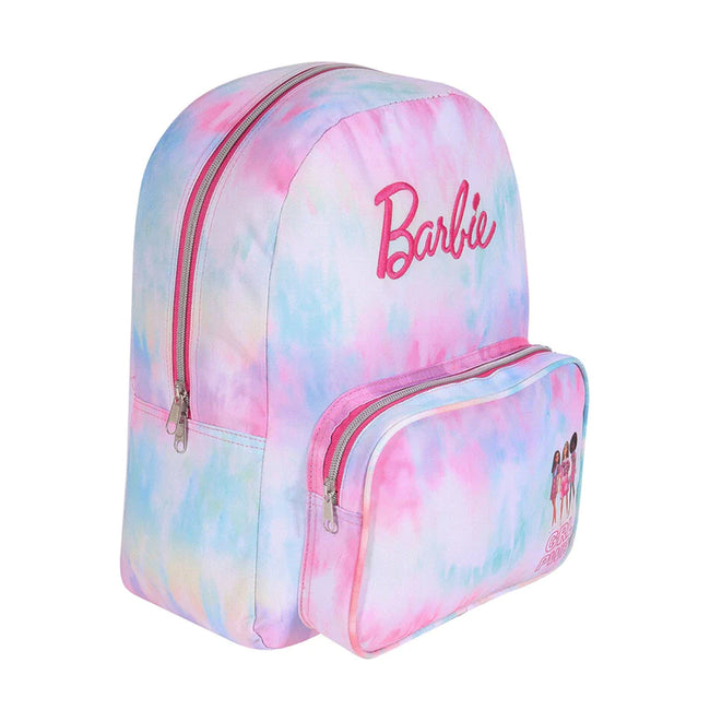 Pink-Blue - Back - Barbie Girls Power Tie Dye Knapsack