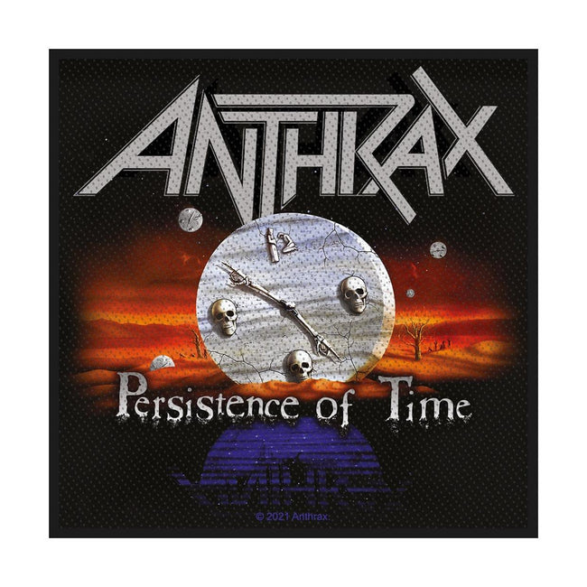 Black-Gray - Front - Anthrax Persistence Of Time Patch