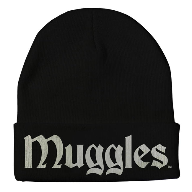 Black - Front - Harry Potter Muggles Beanie