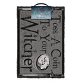 Gray-Black - Back - The Witcher Toss A Coin Door Mat