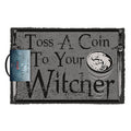 Gray-Black - Front - The Witcher Toss A Coin Door Mat