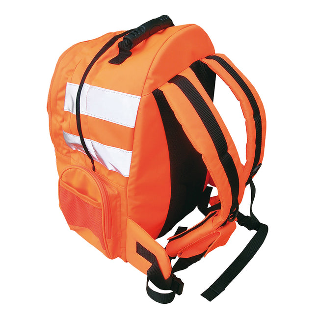 Orange - Back - Portwest Hi-Vis Knapsack