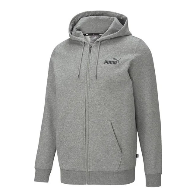 Heather Grey - Front - Puma Mens ESS Hoodie