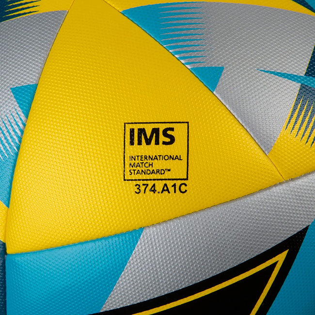 Yellow-Silver-Aqua Blue - Lifestyle - Mitre Match Football