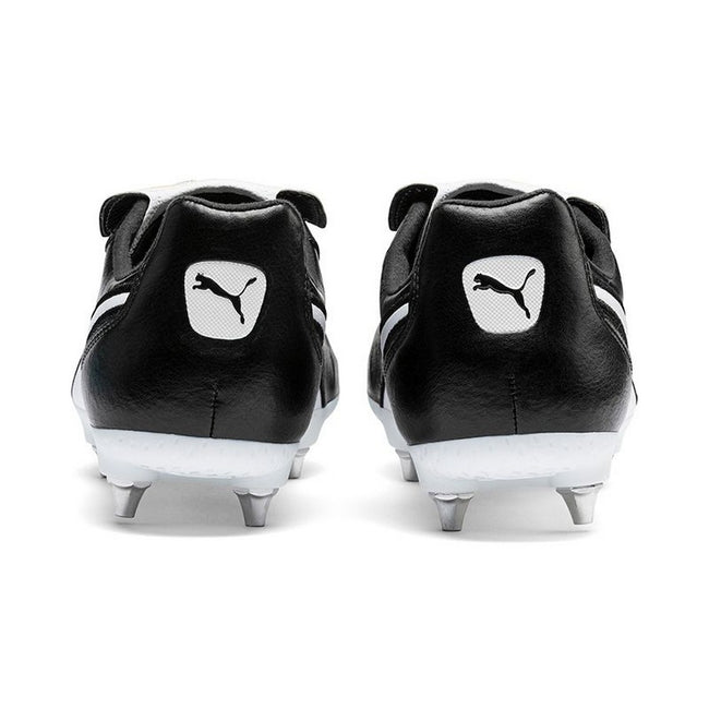 Black-White - Pack Shot - Puma Mens King Top Leather Soccer Cleats
