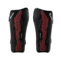 Black-Red - Front - Precision Unisex Adult Origin.0 Strap Shin Guards