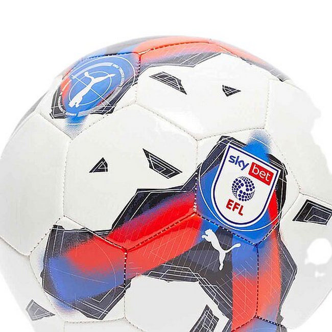 White-Red-Blue - Front - Puma Orbita 6 EFL Training Soccer Ball