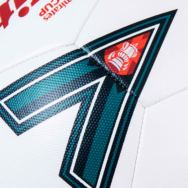 White-Green-Red - Close up - Mitre Emirates FA Cup Soccer Ball