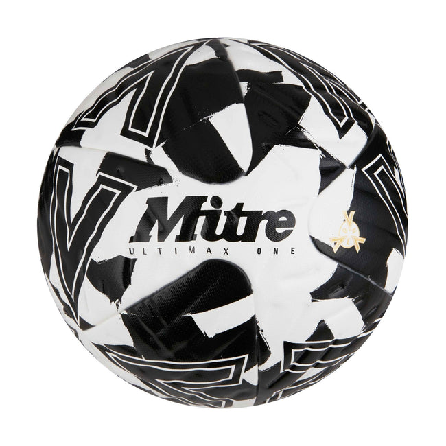 White-Black - Front - Mitre Ultimax One Soccer Ball