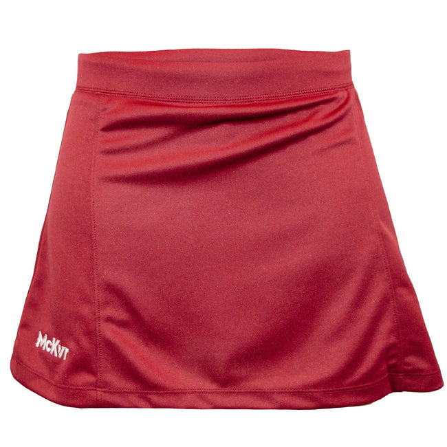 Maroon - Front - McKeever Womens-Ladies Core 22 Skort