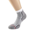 White-Gray - Side - 1000 Mile Mens Run Ankle Socks