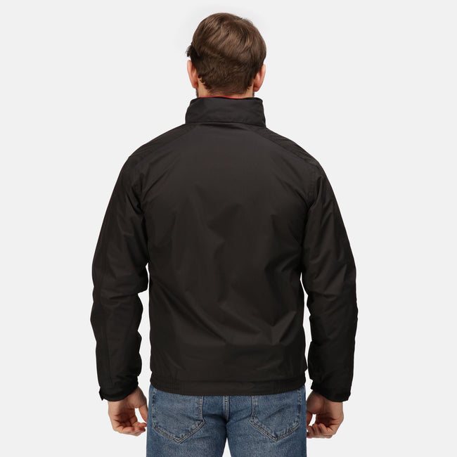 Black-Classic Red - Side - Regatta Dover Waterproof Windproof Jacket (Thermo-Guard Insulation)