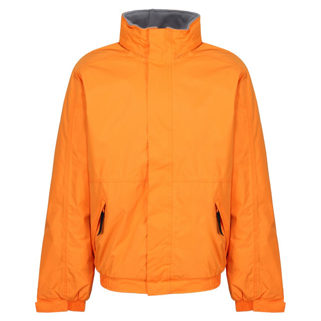 Sun Orange-Seal Gray - Front - Regatta Dover Waterproof Windproof Jacket (Thermo-Guard Insulation)