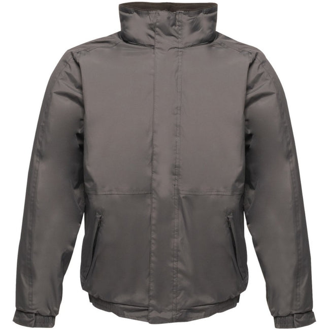 Seal Gray-Black - Front - Regatta Dover Waterproof Windproof Jacket (Thermo-Guard Insulation)