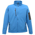 French Blue-Seal Gray - Front - Regatta Standout Mens Arcola 3 Layer Waterproof And Breathable Softshell Jacket