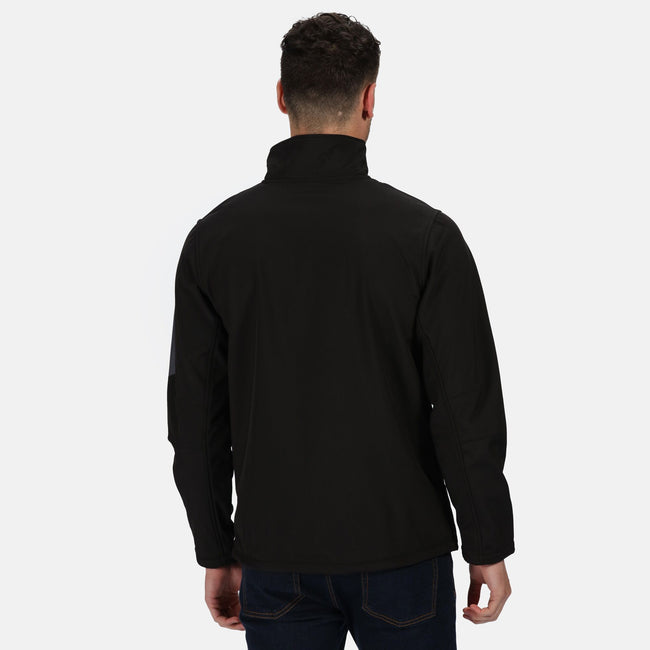 Black-Seal Gray - Back - Regatta Standout Mens Arcola 3 Layer Waterproof And Breathable Softshell Jacket