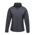 Navy-Navy - Front - Regatta Ladies Uproar Softshell Wind Resistant Jacket