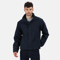 Navy - Side - Regatta Mens Pace II Lightweight Waterproof Jacket
