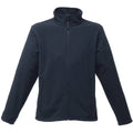 Navy - Front - Regatta Reid Mens Softshell Wind Resistant Water Repellent Jacket