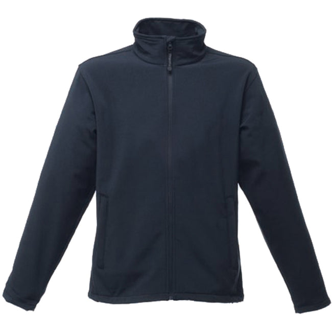 Navy - Front - Regatta Reid Mens Softshell Wind Resistant Water Repellent Jacket