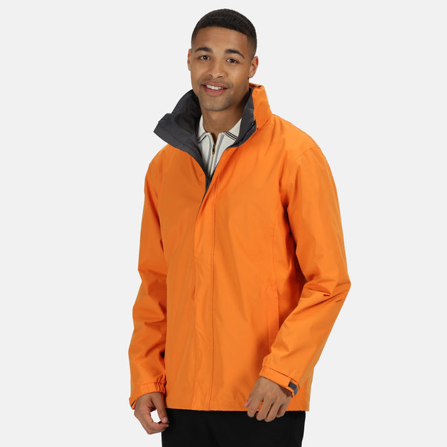 Sun Orange-Seal Grey - Lifestyle - Regatta Mens Standout Ardmore Jacket (Waterproof & Windproof)