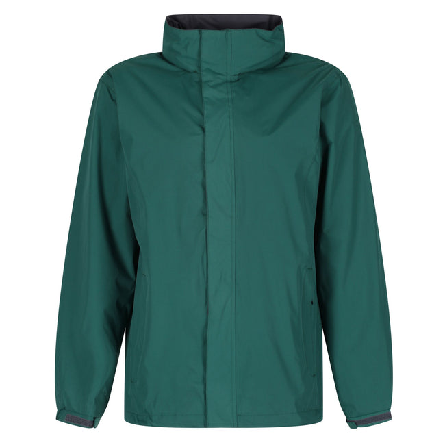 Bottle Green-Seal Grey - Front - Regatta Mens Standout Ardmore Jacket (Waterproof & Windproof)