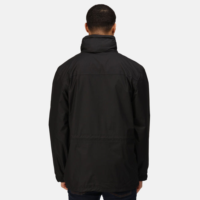 Black - Back - Regatta Mens Vertex III Waterproof Breathable Jacket