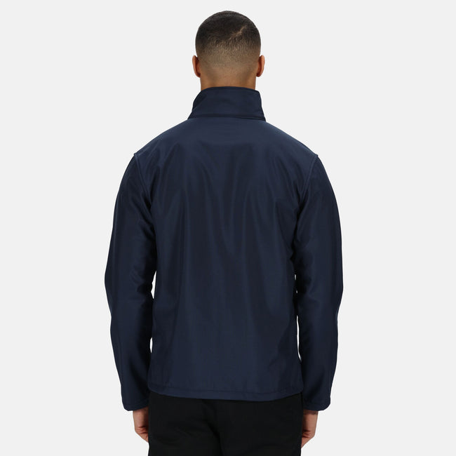 Navy-Seal Gray - Side - Regatta Professional Mens Classic 3 Layer Zip Up Softshell Jacket