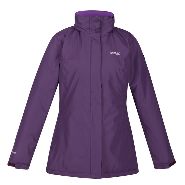 Dark Aubergine-Purple Sapphire - Front - Regatta Womens-Ladies Blanchet II Jacket
