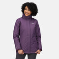 Dark Aubergine-Purple Sapphire - Side - Regatta Womens-Ladies Blanchet II Jacket