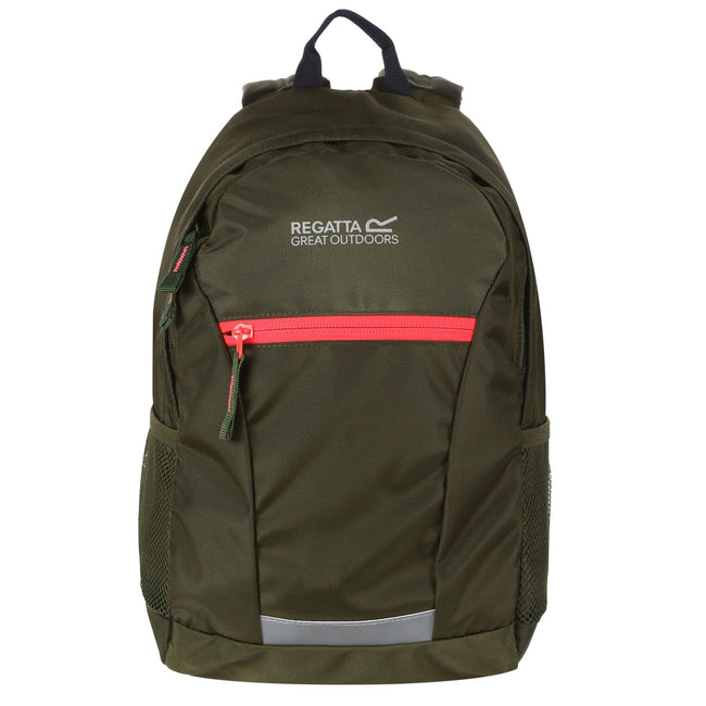 Cypress Green-Diva Pink - Front - Regatta Jaxon III Backpack (10 Liters)