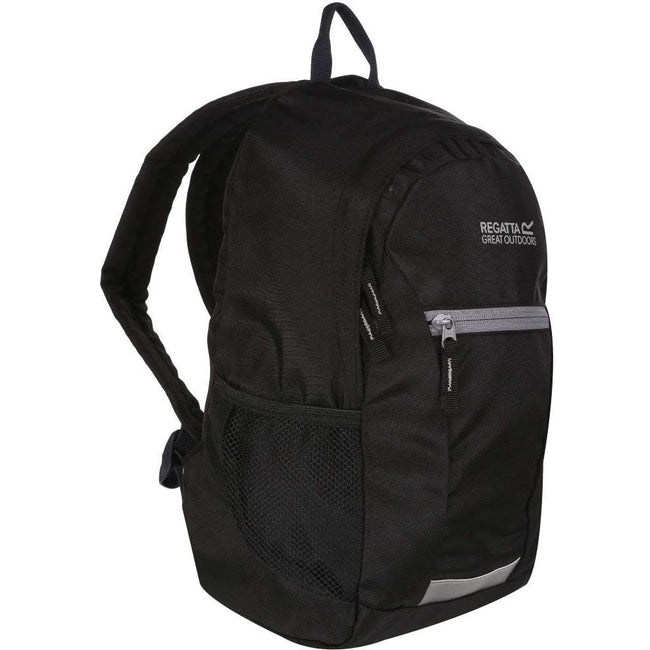 Black-Rock Grey - Back - Regatta Jaxon III Backpack (10 Liters)